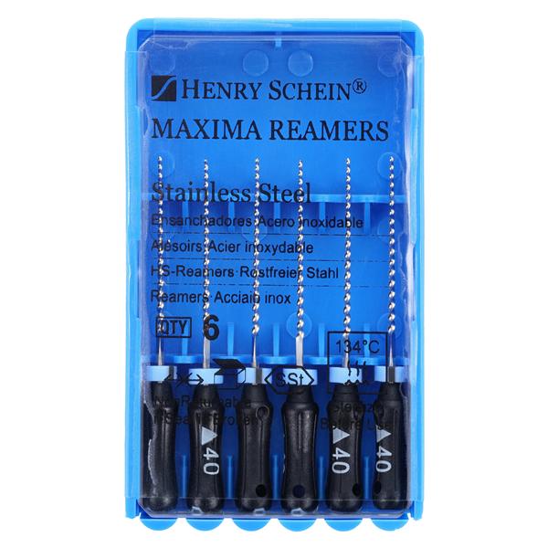 Maxima Hand Reamer 21 mm Size 40 Stainless Steel Black 6/Bx product image
