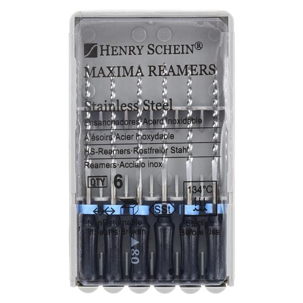 Maxima Hand Reamer 25 mm Size 80 Stainless Steel Black 6/Bx