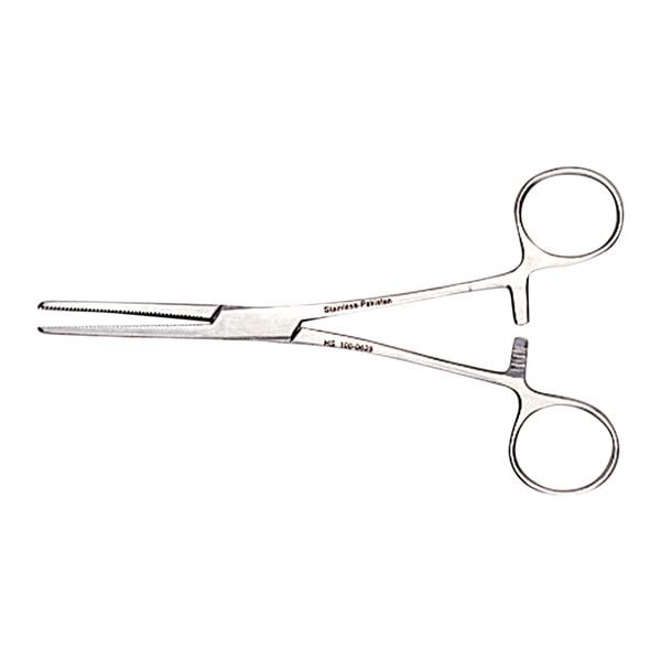 Surgical Hemostat 6.25 in Rochester-Pean Straight Standard Stainless Steel Ea