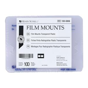 X-Ray Film Mounts 2H #2 Translucent Plastic 100/Bx