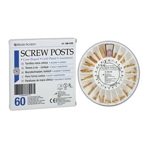 Screw Posts Gold Plated 5Dz