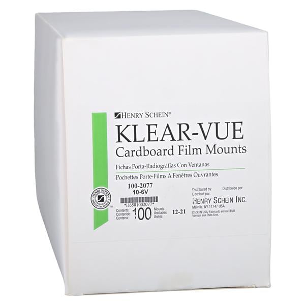 Klear-Vue X-Ray Mounts 4H-6V #2 Gray Cardboard 100/Bx