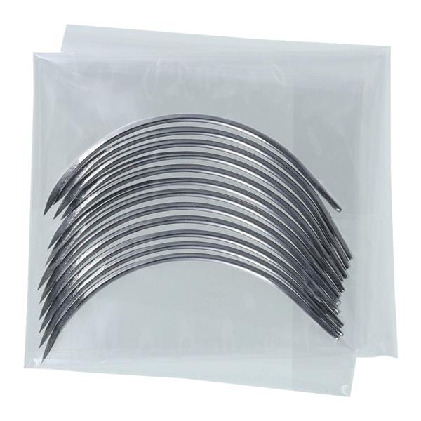 Surgical Needle Size 18 3/8 Circle Needle Stainless Steel Regular 12/Pk - Surgical Needle Size 18 3/8 Circle Needle Stainless Steel Regular 12/Pk - Image 1