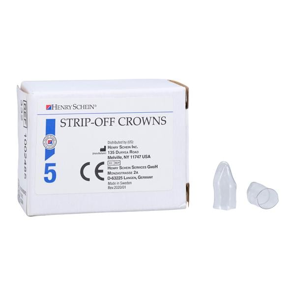 Strip Off Crown Form Size 332 Replacement Crowns Lower Left Anterior 5/Bx product image