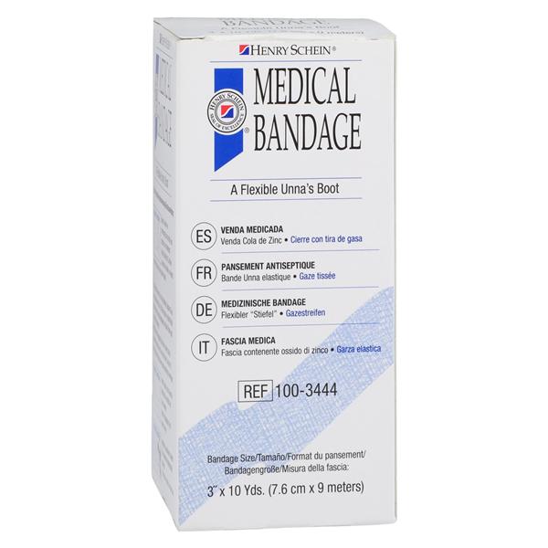 Unna Boot Bandage Zinc Oxide 3"x10yd 1/Bx, 12 BX/CA