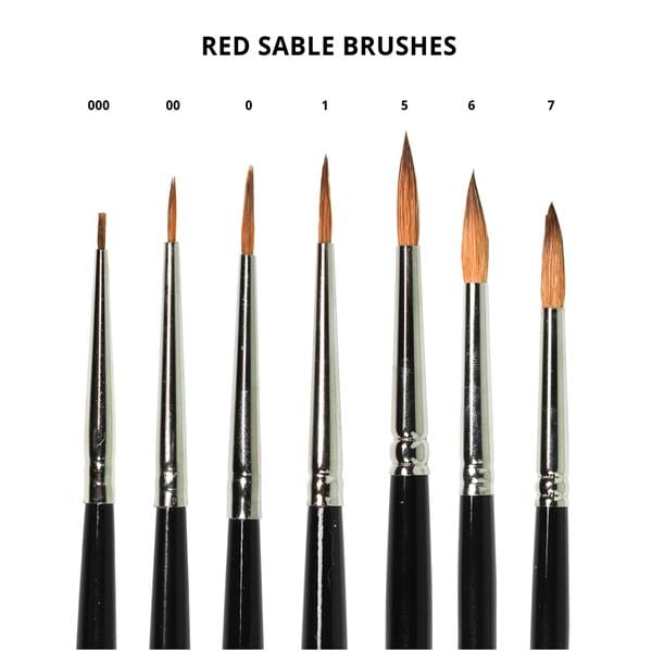 1170440 Red Sable Ceramist Brush Henry Schein Zahn