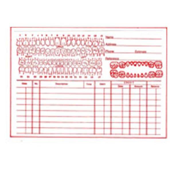 Dental Record Cards #101 2-Sided White 100/Bx
