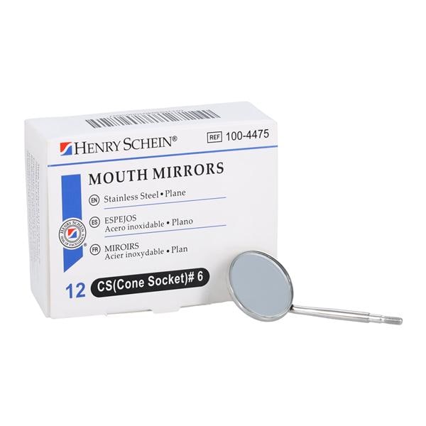 Mirror Head Stainless Steel Size 6 Cone Socket Plane 12/Bx product image