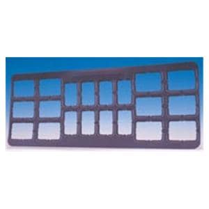 X-Ray Mounts 8H-6V-2HBW #2 Opaque Gray Plastic 100/Bx