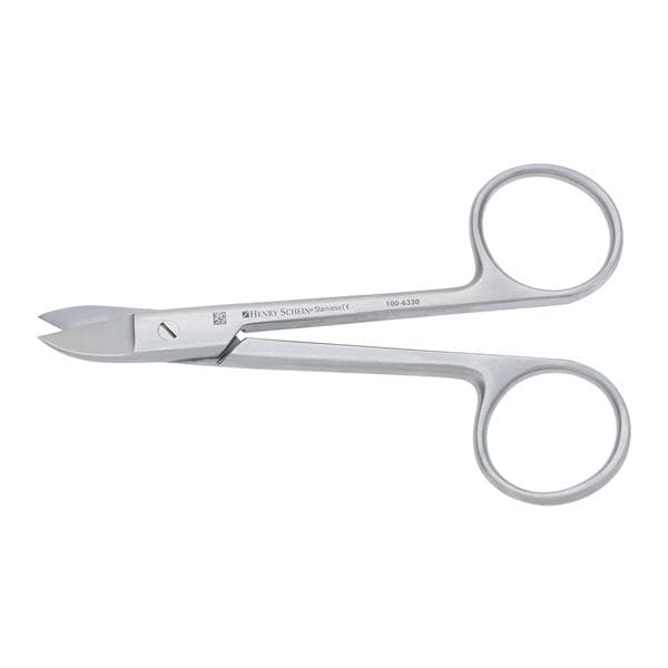 Crown & Collar Scissors 4 1/2 in Curved Smooth Ea
