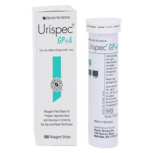 Henry Schein Urispec GP+A Test Strip 100/Bt, 100 BT/CA