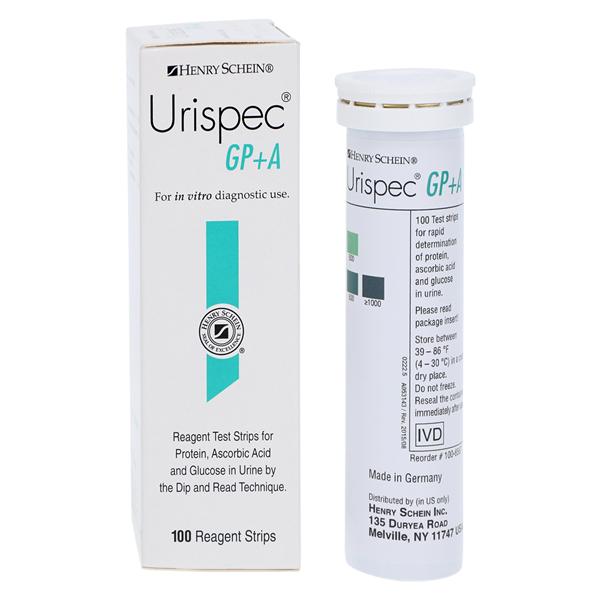 Henry Schein Urispec GP+A Test Strip 100/Bt, 100 BT/CA