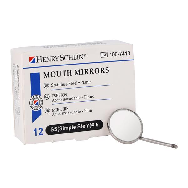 Mirror Head Stainless Steel Size 6 Simple Stem Plane 12/Bx thumbnail 5