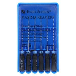 Maxima Hand Reamer 25 mm Size 40 Stainless Steel Black 6/Bx