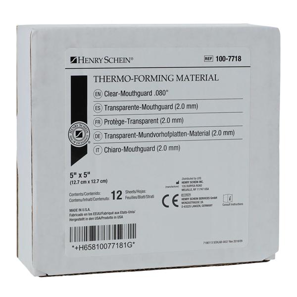 Laminate Mouthguard Material Clear .080" 12/Pk thumbnail 5