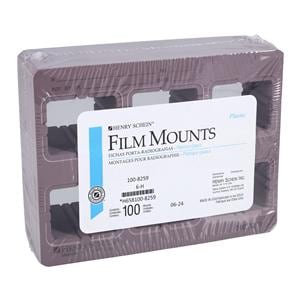 X-Ray Mounts 6H-2R #2 Opaque Plastic 100/Bx