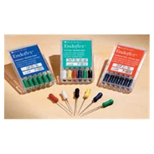 Endoflex Hand K-File 31 mm Size 45-80 Stainless Steel Assorted 6/Bx product image