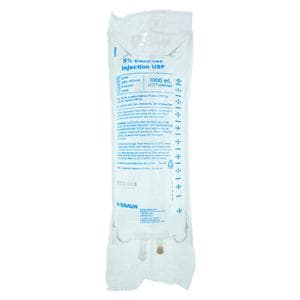 IV Injection Solution Dextrose 5%/Water 1000mL Excel IV Bag Conta...