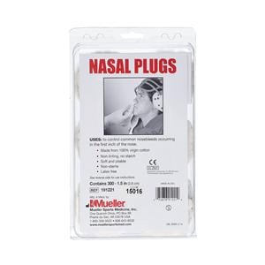 Mueller Cotton Nasal Sponge 1-1/2" Not Made With Natural Rubber Latex