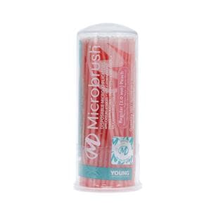 Microbrush Bendable Micro Applicator Regular Peach 100/Pk