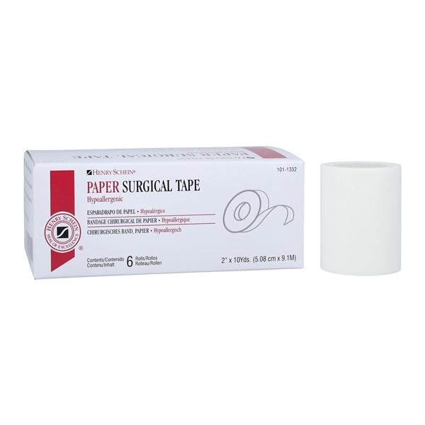 Surgical Tape Paper 2"x10yd White Non-Sterile 6/Bx