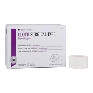 Surgical Tape Cloth 1"x10yd White Non-Sterile 12/Bx, 12 BX/CA