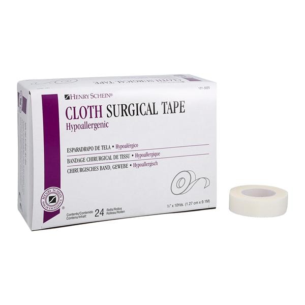 Surgical Tape Cloth .5"x10yd White Non-Sterile 24/Bx
