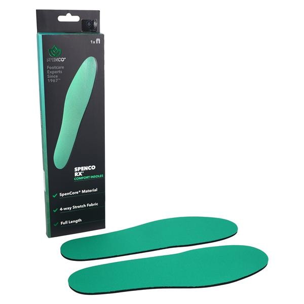 Comfort Insole Green Full Length Men 14-15.5