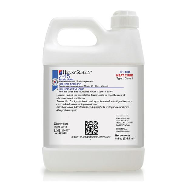 Z-15 Denture Resin Special Blend Heat Cure 8oz/Bt product image