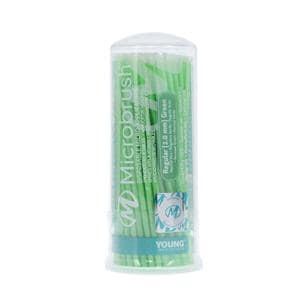Microbrush Bendable Micro Applicator Regular Green 100/Pk