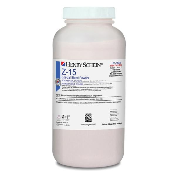 Z-15 Denture Resin Special Blend Heat Cure Light Fibered 1Lb/Jr