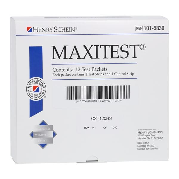 HSI Maxitest Biological Mail In Monitor 12/Pk