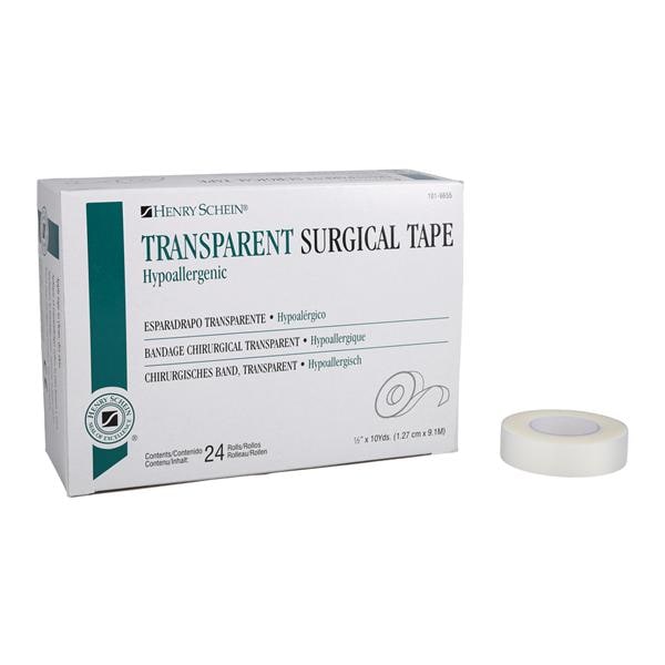 Surgical Tape Plastic .5"x10yd Clear Non-Sterile 24/Bx, 12 BX/CA