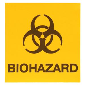 Biohazard Labels HCLS4x4 25/Pk