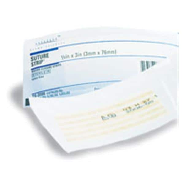 _ Wound Closure Strip Non-Woven Polyamide 1/4x3" Water Resistant Neutral 50/Pk