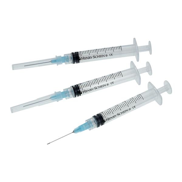Bendable Syringe 23 Gauge Blue With 3 cc Irrigating Needle 100/Bx
