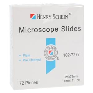 Plain Microscope Slide 3x1" Clear 72/Bx