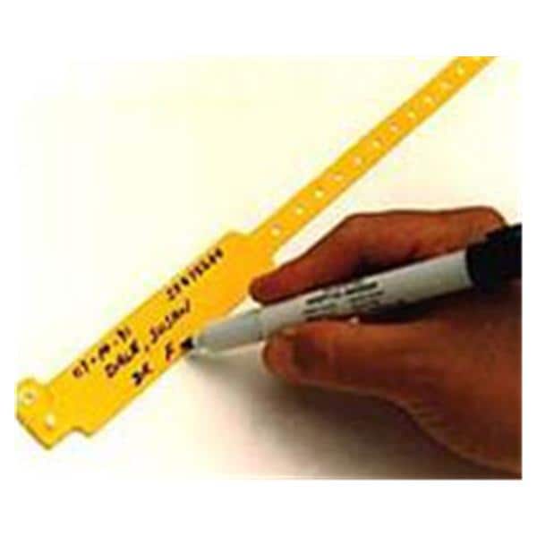 Sentry SuperBand Write-On Wristband Polyester Orange Adult / Pediatric 500/BX