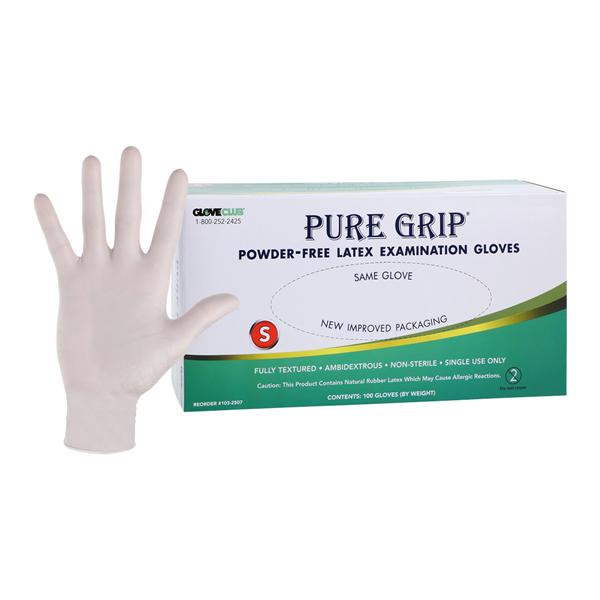Pure Grip Small Latex Exam Gloves 1032507 Henry Schein Dental