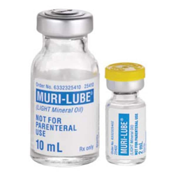 Muri-Lube Light Mineral Oil 10ml Sterile 25/Pk