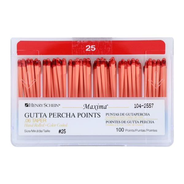 Maxima 1042557 Hand Rolled Gutta Percha Points Henry Schein Dental