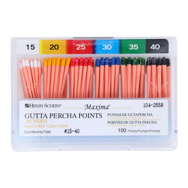 Maxima 1042558 Hand Rolled Gutta Percha Points Henry Schein Dental