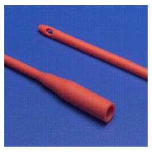 Dover Robinson Intermittent Catheter Round Tip Red Rubber 20Fr