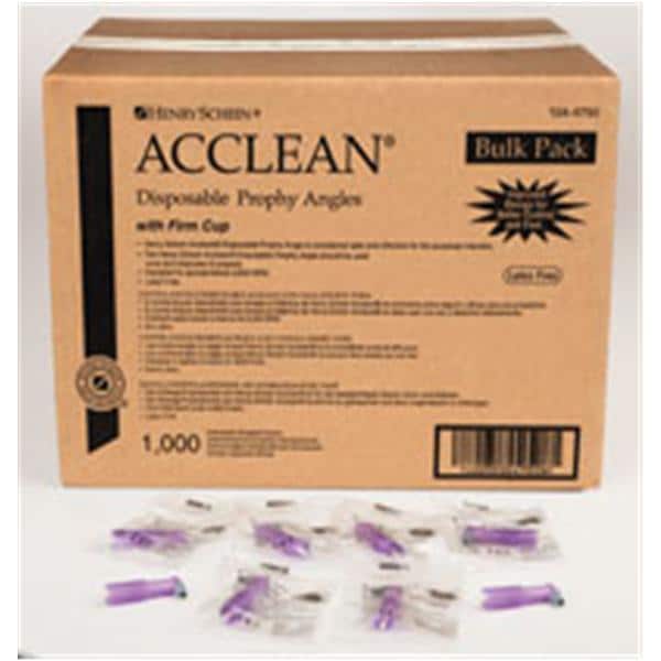 Acclean Prophy Angle Firm Ribbed Latex-Free Bulk Package 1000/Bx