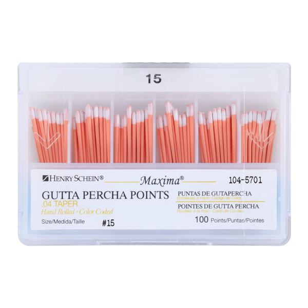 Maxima 1045701 Hand Rolled Gutta Percha Points Henry Schein Dental