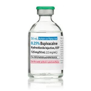 Bupivacaine HCl Injection 0.25% MDV 50mL 25/Package