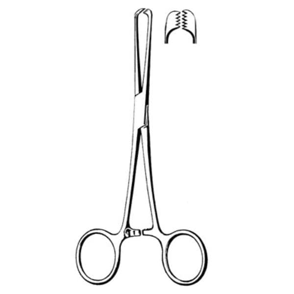 Merit Allis Tissue Forcep Straight 6" Ea