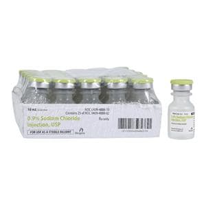 Sodium Chloride 0.9% Injection Preservative Free SDV 10mL 25/Pack...