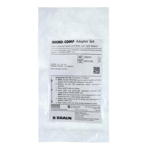 Fluid Transfer Set 14" Luer Lock Connector Universal Spike 50/Ca