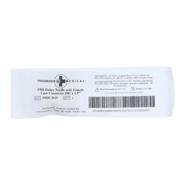 Huber Needle 20gx1-1/2" Non-Safety 12/Bx